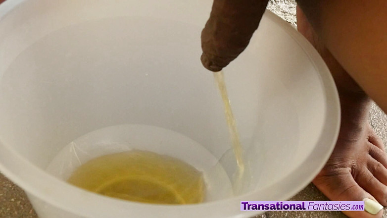 Transational Fantasies: Piękna murzynka trans dziewczyna wkurza