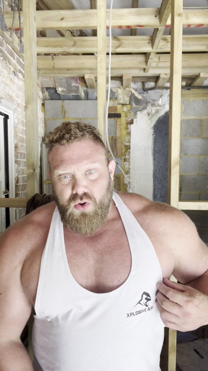 Jack stacked: Muscle Flexing Before After Gym