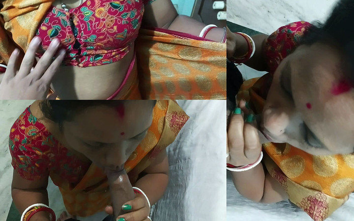 Popmini: Дели бхабхи носит Saree для функции, но бойфренд постучал дверь и жестко трахнул в задницу и рот