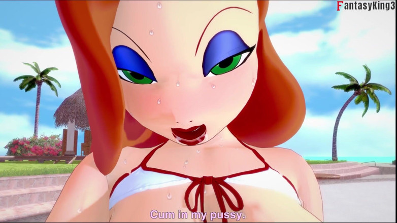 Fantasy king: 수영장에서 따먹히는 Jessica Rabbit
