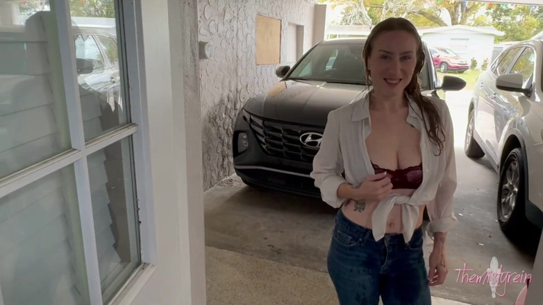 Themistyrein: the Girl Next Door I'm All Wet Parody