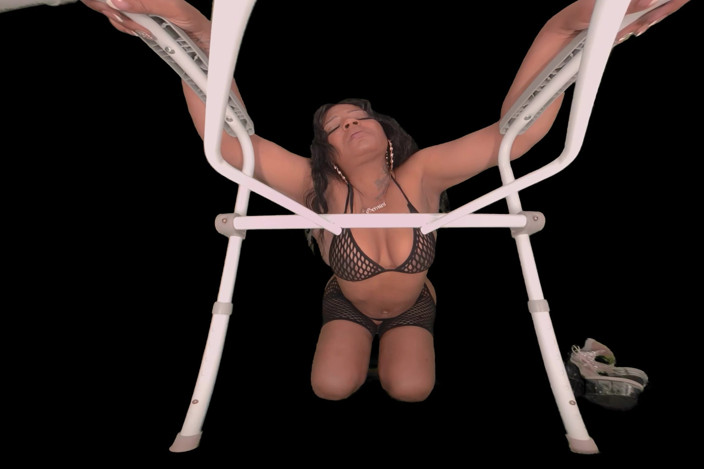 Ebony VR Solos VR.AR Fetish Films: エボニーMILF - トイレ視点 アナルドミネーション