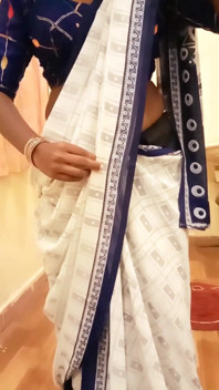 Desi Tamil Wife Renu Panties Body Show & Slow Saree Dressing Tease for Secret Bestie! Indianhotwifex
