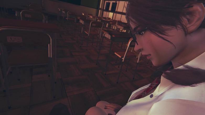 Waifu club 3D: College girl jerks off your dick after college
