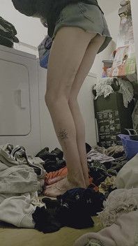 Sexy Filomena moet nog haar was doen