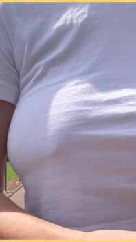 Wifey Loves to Be Braless in Public