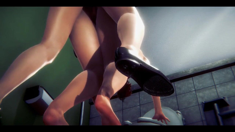 HentaiTubes: Hentai 3D non censuré - shien sex dans les toilettes, partie 2 - manga...