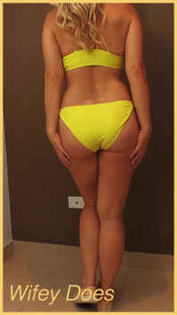 Wifey Wears a Skimpy Yellow Bikini