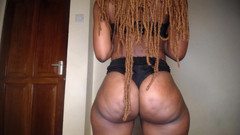 Perfect black ass: Jack se odhodí k mému dokonalému černému zadku v sexy prádle,...