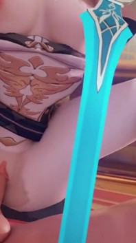 Genshin Impact's Grand Master Jean Gets on Top in a Reverse Cowgirl Position - Girl on Top Fhd 60 Fp