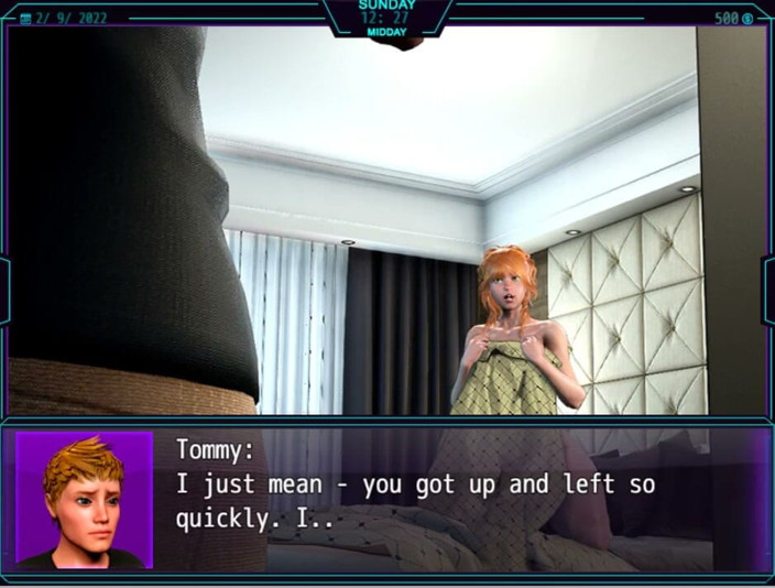 XXX Games Bunk: My New Life Revamp-gameplay -juego de roles - madrastra montando consolador mientras...