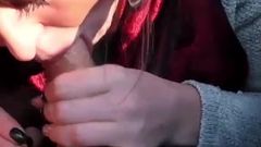 Deep sucking dick driver in the taxi instead of tip
