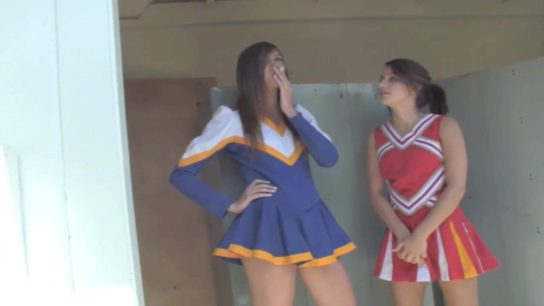 Hot Lesbians X: Lesbian Cheerleaders Cassandra Nix and Mary Jane Johnson Lick Pussy.