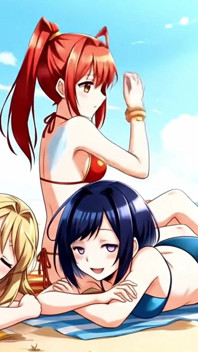 Des copines sexy sur une plage brésilienne