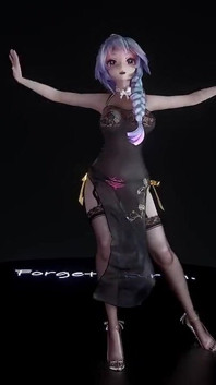Tatuaje erotice Miku-stelar-marionette; Ciorapi negri; Cheongsam