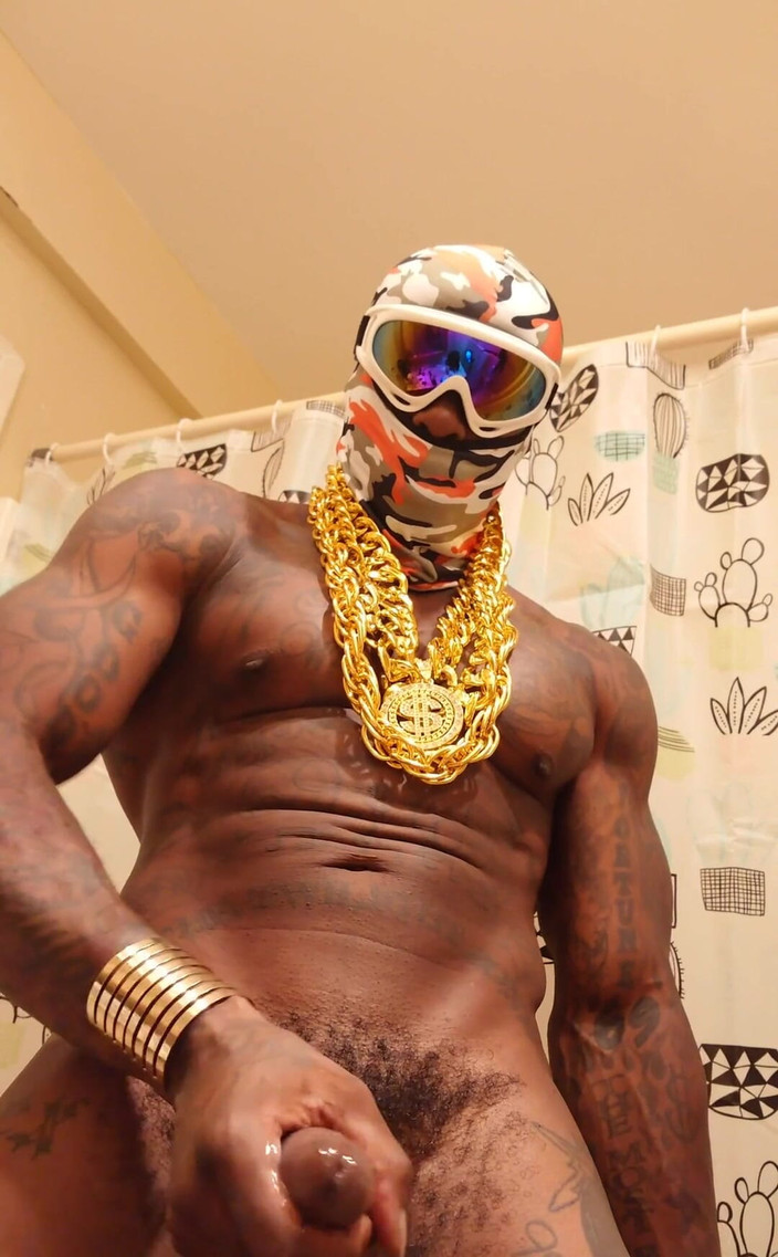 Hallelujah Johnson: Mângâindu-mi pula uriașă monstruoasă, spermă, ejaculare, ejaculare