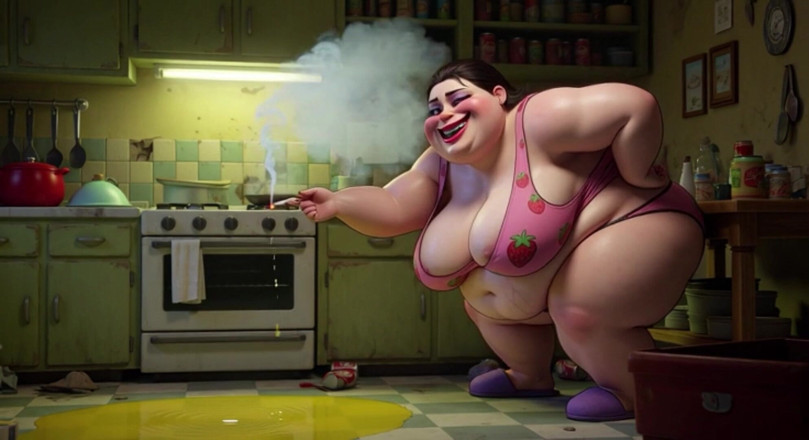 YOUR BEST FANTASY: Fumante grávida gordinha mija no chão - tesão com barriga maciça
