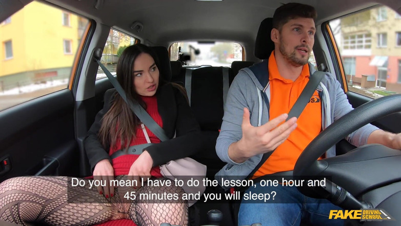 Fake Driving School: Fake driving school - nataly gold dientot habis-habisan di dalam mobil...