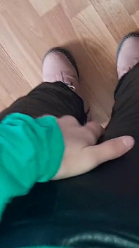Three Female Students Gathered Together in an Empty Lecture Hall During a Break to Have Sex