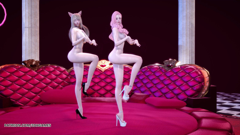 3D-Hentai Games: [MMD] Chaness - SeSeSe Sexy Naked Dance Ahri Seraphine League of...