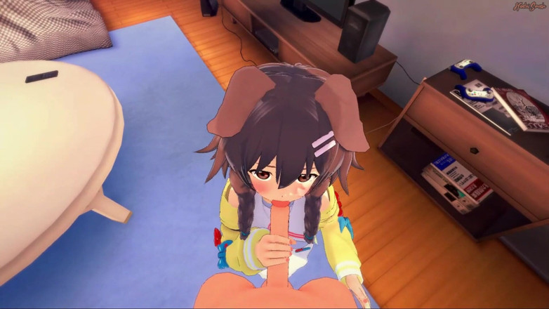 Hentai Smash: Vtuber Inugami Korone este futută pe la spate de la...