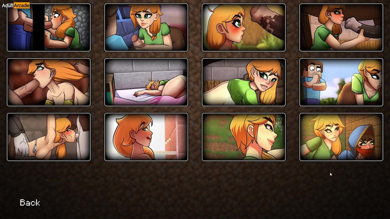 LewdArcade: Hornycraft Gallery Sex Scenes Collection [część 02] Minecraft Parody Porn Game Play
