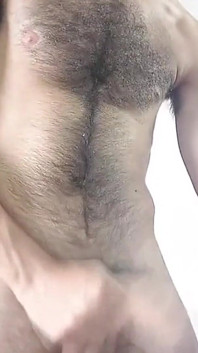 Standing, Masturbating My Fat, Hairy Penis