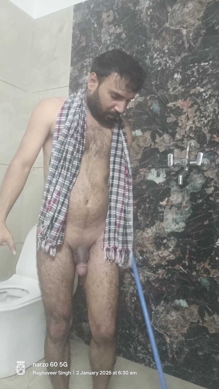 Rajasthani-old-lover: Indischer desi-mann genießt Dusche und masturbationsshow mit nachbars polizist, stiefvater,...