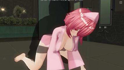 H3DC: Hentai en 3D : une chatte rose se fait baiser en levrette