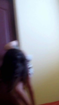 Sexy Teen Striping Her Skirt and Bra and Taking Old Man Cock in Her Mouth
