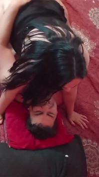 Big Ass BBW Stepmom Rides Then Gets Fucked Doggystyle - Aerial View