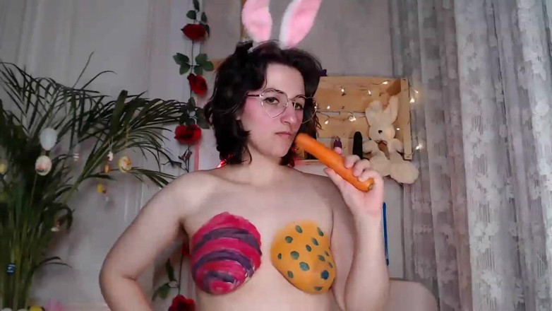 The Antichristrix: Big Natural Tits Colored for Easter