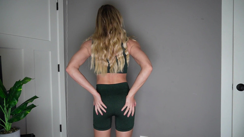 Keeks3005: Gym Clothes Try on &amp; Cum