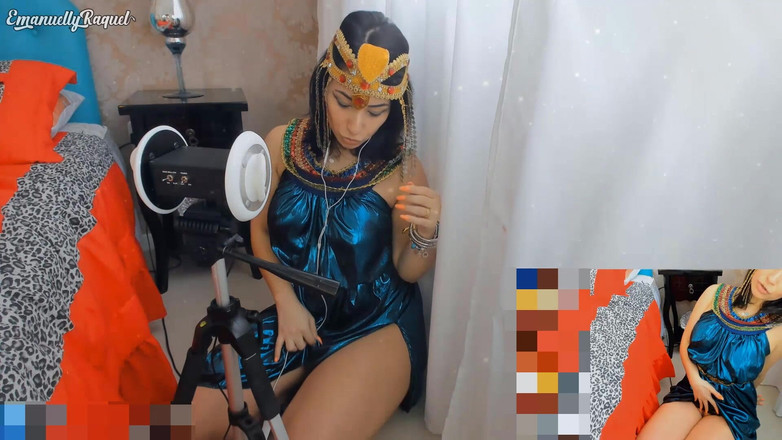 Emanuelly Raquel: Cleopatra Cosplay Asmr Pompino Intenso E Scopare Con Macchina Del...