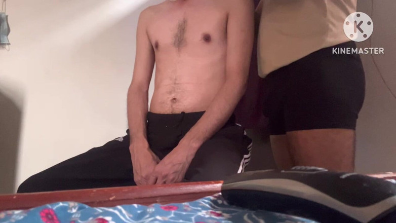 Desi__Panda: Indian Gay Barber First Time Hold My Big Monster Cock