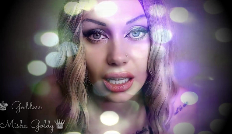 Goddess Misha Goldy: Мій сильний погляд робить тебе тупим! Заворожуючий зоровий контакт &amp; asmr &amp; joi