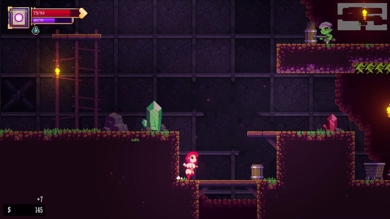 LewdArcade: Permainan game scarlet maiden side scroller [bagian 01] Permainan seks mini [18+] Permainan...