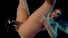 Wraith ward: Prsatá dívka má robertek z análního skla | 3D porno
