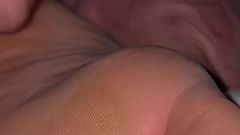 Amateur Footfetish Cum on Soles