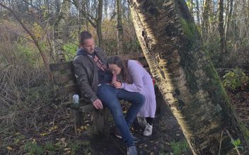 I Take His Cock Out of His Pants and Start Jerking Him off and Kissing Him Then I Blow Him off!