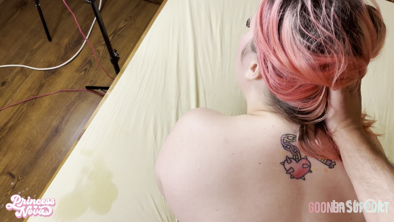 Gooner Support by Gabe Strong: Kilolu iri güzel kadın masajdan sonra sert sikiliyor