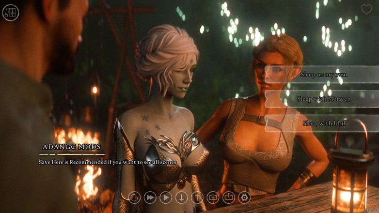 3D Cartoon Porn: The Seven Realms 61 - Atlas &amp; Morwen Night Sex in the Tent....