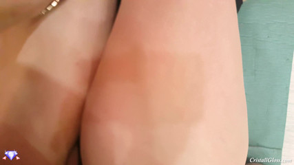 Cristall Gloss: Big booty with leggings, POV blowjob and sex