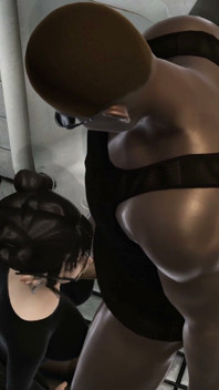 Men's Room, Cute Asian Girl Swallows Big Black Cock in a Public Toilet, Emptie41