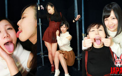 Japan Fetish Fusion: Baştan çıkarıcı balgam ve tükürük: maki hoshikawa ve natsuki yokoyama'nın sarkık...