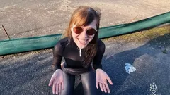 Street Blowjob with Cumshot!!