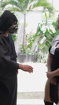 Nun with Big Tits. Unholy Desire Makes a Tender Nun End up Riding a Big Cock