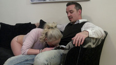 UK Sinners: Ricky Stone fucks Amber Deen really hard on her back