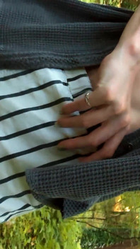 Nearly Caught! Peeing/flashing/cumming in the Woods