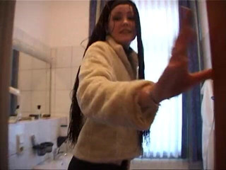 Lucky Cooch: Interview with the cute teen in the bathroom
